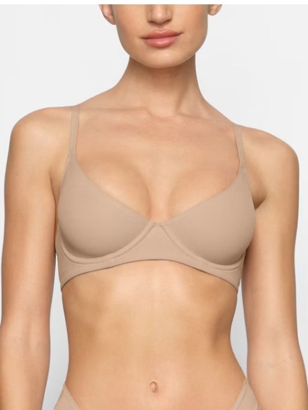 Skims FITS EVERYBODY UNLINED DEMI BRA | CLAY